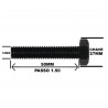 Parafuso Sextavado Ao 8.8  M18 x 50MM MB DIN 961 M18-1.50x50 ROSCA INTEIRA