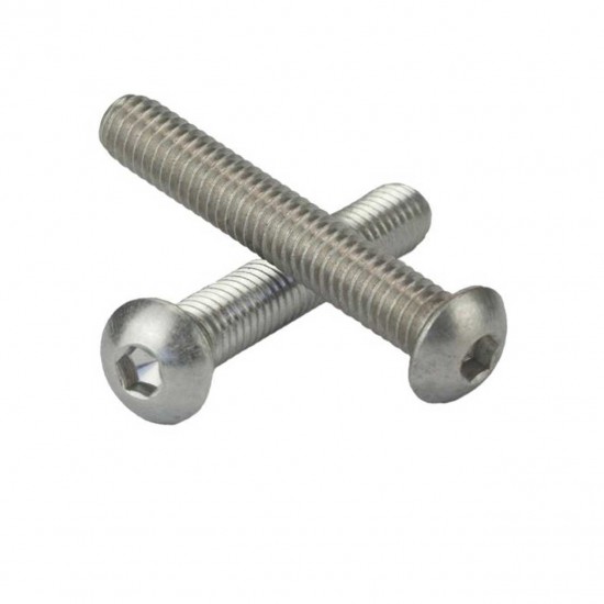 Parafuso Sextavado Interno Allen Abaulada Inox MA 5 X 25 A2 304 Allen M5-0.80X25 A2