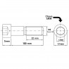 Parafuso Cabea Cilindrica com Sextavado Interno Allen M5x100 M5-0.80x100 MA