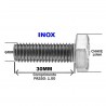 PARAFUSO SEXTAVADO INOX DIN 933 M6 X 30 A2 M6-1.00X30 A2 DIN933