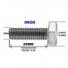 PARAFUSO SEXTAVADO INOX DIN 933 M3 X 25 A2 M3-0.50X25 A2 DIN933